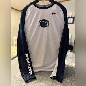 Men's Nike Penn State Dri Fit Long Sleeved Shirt XXL EUC
